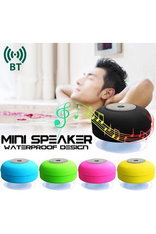 Singree Pembe Emniyetli Bluetooth Hoparlör - Duş, Havuz Ve Seyahat İçin Su Geçirmez Led Işıklı Hoparlör