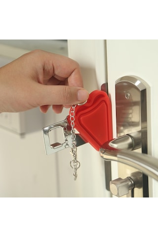 Lemestar Evcil Taşınabilir Kapı Kilidi, Anti-çalım İki Kullanıma Uygun, Delme Yok Kapı Engeli, Dayanıklı Malzeme İle Konstrüktör