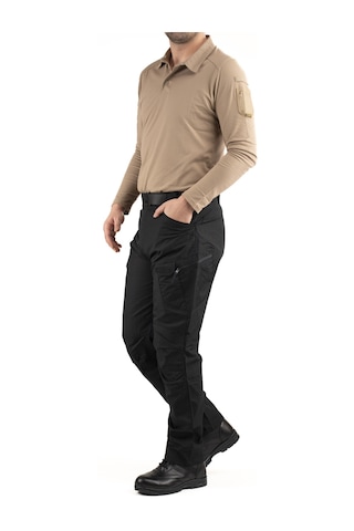 Erkek Taktik Outdoor Kargo Pantolon Suya Dayanıklı, Çok Cepli, Askeri Stil Siyah