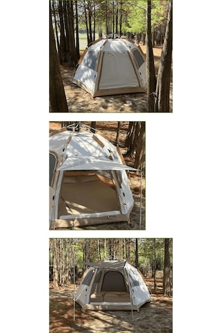 6 Kişilik Otomatik Çadır 280x240x155 Cm Çadır Çantalı Çadır - Su Geçirmez Çadır Sineklikli Çadır Çok Renkli