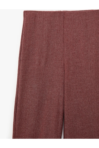 Koton Viskon Karışımlı Klasik Kesim Slim Fit Pantolon Bordo 6sak40032ek Bordo