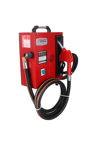 Düzey 220 Volt 1'' Sayaçlı Kapaklı Tip Otomatik Mazot Aktarma Tabanca + Sayaç + Pompa + Hortum