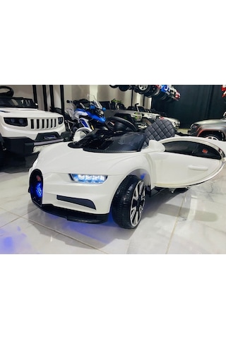 Bugatti Akülü Araba 12V 0-4 Yaş Beyaz