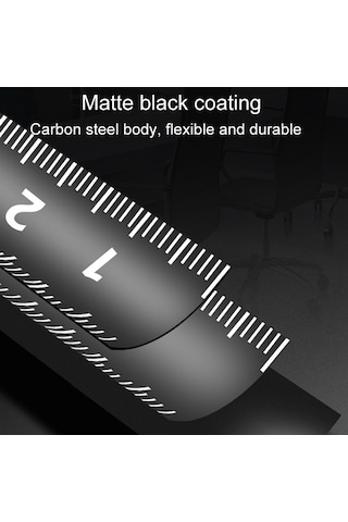 Dong Gsheng Yüksek Hassasiyetli Ev Kullanımı Çelik Yardımcı Terazi Kalınlaştırılmış Ölçüm Bandı, Model: Siyah Altın Buzlu 5m X 25mm