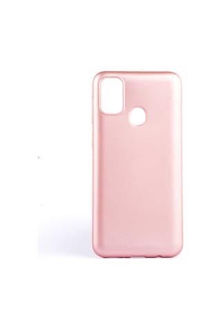 Samsung Uyumlu Galaxy M30s Kılıf Zore Premier Silikon Kapak Rose Gold