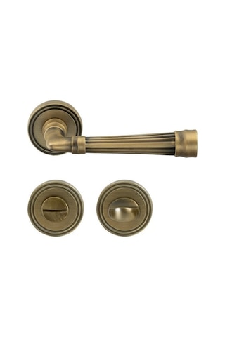 Hafele Kapı Kolu Seti Gain Wc Antik Bronz