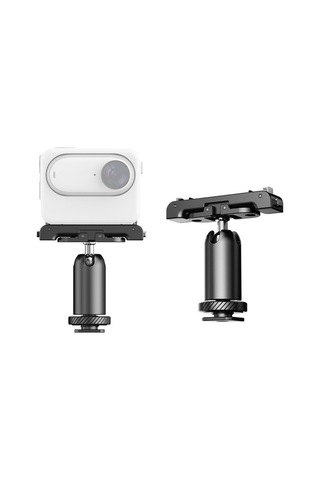 Pazly Insta360 Go3 Uyumlu Alüminyum Montaj Ayağı - Hızlı Çıkışlı Spor Kamera Manyetik Montaj