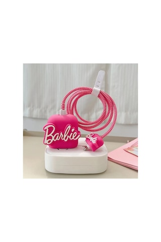 Vothoon Apple iPhone Uyumlu 18w/20w Barbie Şarj Kılıfı, Şarj Kablosu Örme Aparatı, Toparlayıcı Diğer