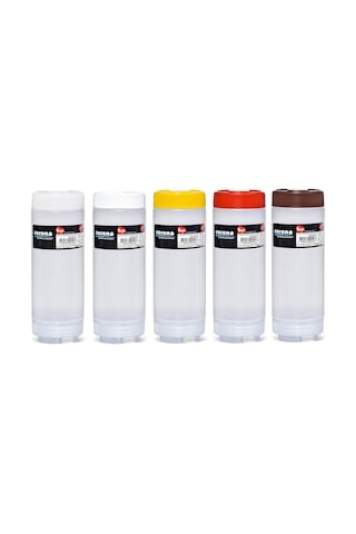 Lexroo Profesyonel Ketçap Ve Mayonez Sıkma Şişesi, Çift Kapaklı, 600 Ml Kapasiteli, Beyaz