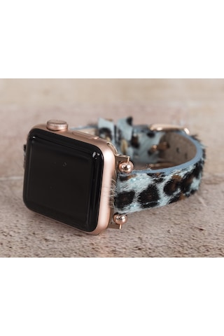 Apple Watch Uyumlu Deri Kordon 38-40-41mm Ferro Leo56n