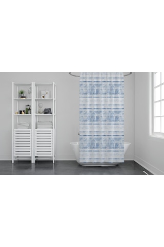 Zethome GÜNCE Banyo Duş Perdesi 3637 Tek Kanat 1x180x200 Çok Renkli