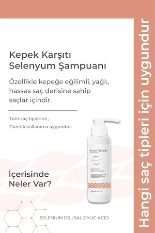 Insane Naturale Kepek Karşıtı Selenyum Şampuanı 250 ML