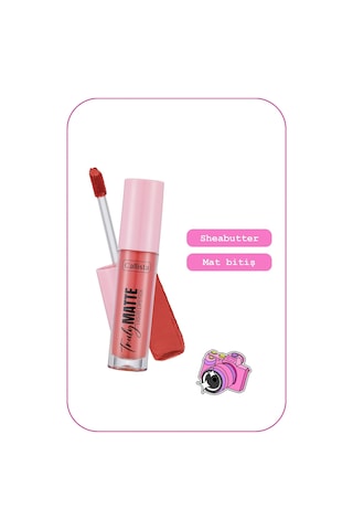 Callista Truly Matte Liquid Lipstick Mat Likit Ruj 404 Blushing Pink - Pembe
