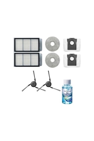 Dreame L40s Pro Ultra İle Uyumlu 2 Yan Fırça 2 Filtre 2 Mop 1 Deterjan 2 Toz Torbası Genel