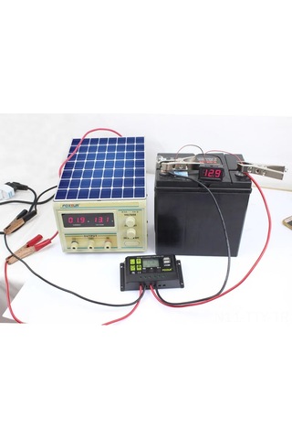 Dianziye Güneş Enerji Kontrolcüsü 12v/24v Otomatik Tanı Pwm 10a, Güneş Panelleri İçin Akıllı Şarj Yöneticisi