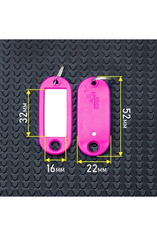 Singree 50 Parçalık Renkli Anahtar Etiketi Seti - Pratik Ve Dayanıklı Organizasyon Çözümü 50 Adet