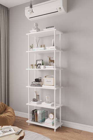 Çevir Kur 65 Cm Beyaz Kitaplık Bd 65 177 29 Cm Beyaz