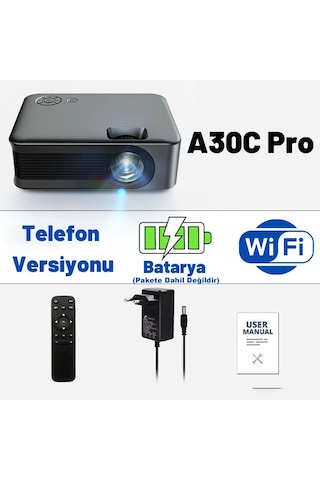 DailyLink Aun A30 Full Hd Wifi 1080 Destekli Mini Projeksiyon Cih