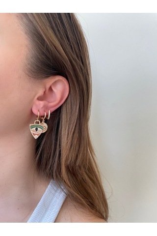 Antik Mısır Desenli Çoklu Premium Küpe