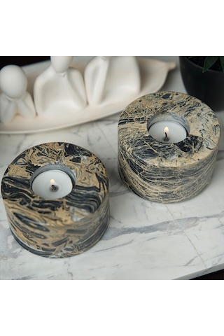 Candela Dekoratif Mumluk Çok Renkli