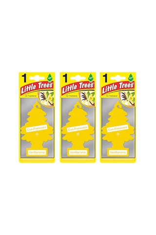 Little Trees 3'Lü Set Vanillaroma - Vanilya Oto Kokusu