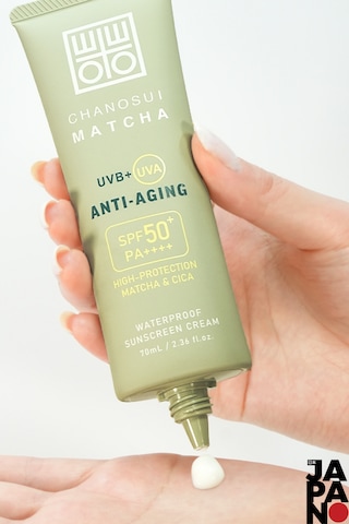 Yaşlanma Karşıtı Japon Matcha Özlü Yüz ve Vücut Güneş Kremi SPF50+ 70 ML