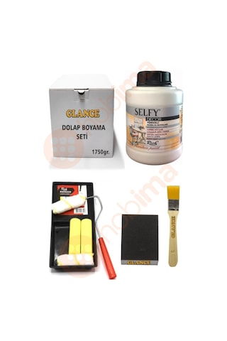 Rich Selfy Decor Kendinden Vernikli Boya 1250cc Antik Beyaz Genel Amaçlı Boyama Seti