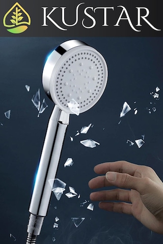 Kustar 5 Fonksiyonlu Royal Spray Fonksiyonlu Krom Duş Başlığı Yumuşak Soft Akış Fonksiyonlu Tasarruflu Diğer