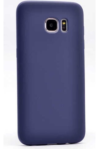 Samsung Galaxy Uyumlu S6 Edge Kılıf Zore Premier Silikon Kapak Lacivert