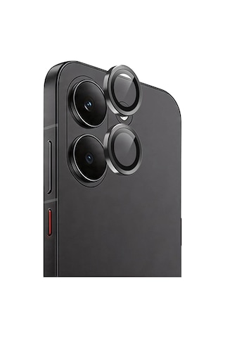 Xiaomi Poco X8 Pro Raze Metal Kamera Lens - Siyah