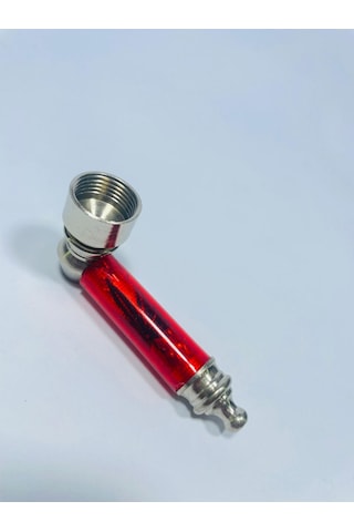 Full Metal Kırmızı Desenli Pipo //6cm-5parça