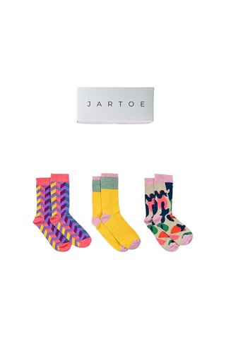 Kadın Teia 3'lü Soket Çorap Renkli