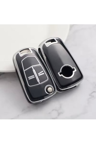 Opel Combo Anahtar Kılıfı Siyah-silver
