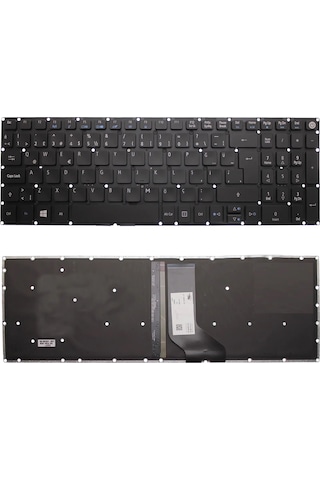 Siyah-ışıklı, Notebook Klavye - Acer Aspire F5-573g-76yk Muadili İle Uyumlu