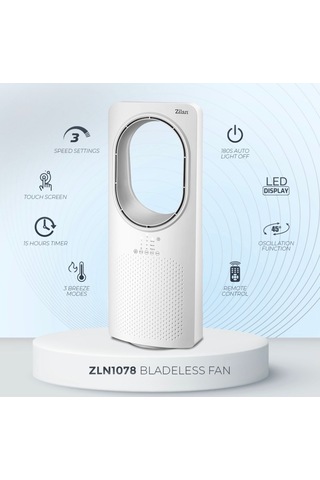 Zilan Zln1078 Kule Tipi Vantilatör Uzaktan Kumandalı Zaman Ayarlı Pervanesiz Fan
