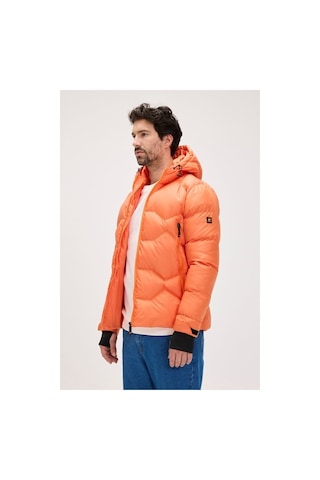 Bad Bear Axel Turuncu Erkek Kapüşonlu Mont Siyah