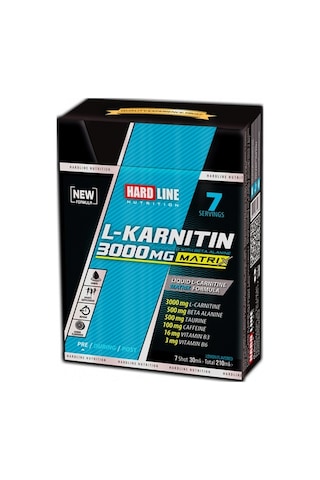 Hardline L-Karnitin Matrix Limon Aromalı 7 Adet 3000 Mg
