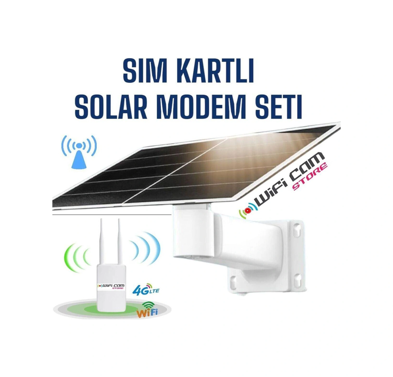 Solar Enerjili 4g Dış Mekan Wıfı Router Modem Seti Sim Kart İle Kullanım-116139