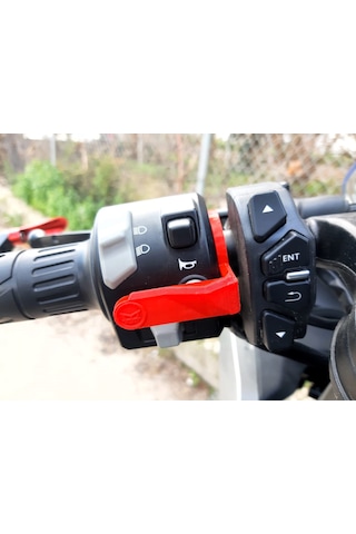 Cfmoto 250sr - 250nk Uyumlu Korna Basma Aparatı Renk:kırmızı