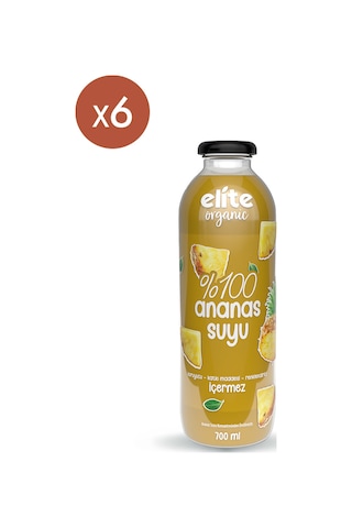 6'li %100 Ananas Suyu 700 Ml