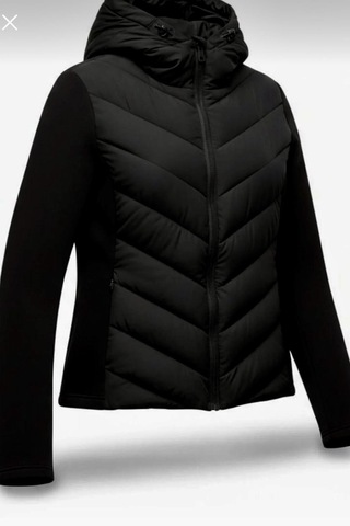 Prifaldi Zr Monel Silver Sportif Kapüşonlu Slimfit Şişme Mont Siyah