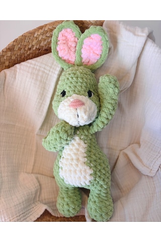 Winnie The Pooh-rabbit Peluş Oyuncak Pembe - Yeşil
