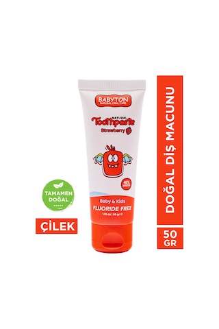 Babyton Çilek Organik Diş Macunu 50 G