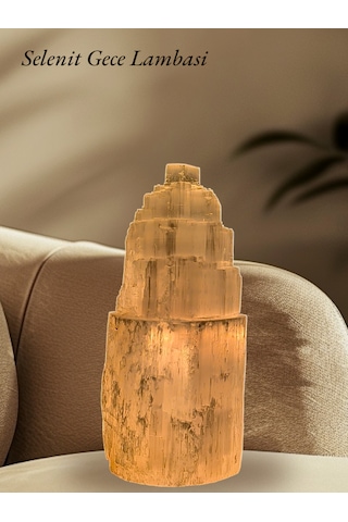 Selenit Gece Lambası 19-22 Cm 7