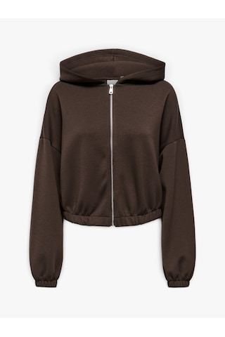 Only Onlscarlett L/s Zıp-hood Swt Kadın Kahverengi - 15346449
