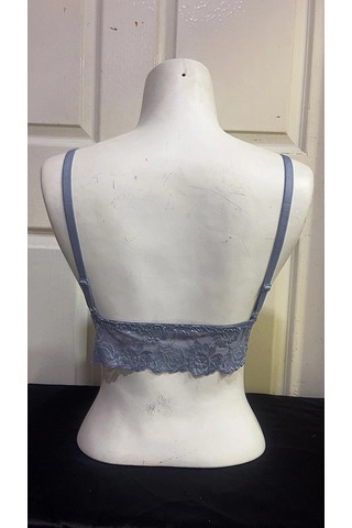 Koza Kadın Desteksiz İpli Soft Bralet Sütyen-gri
