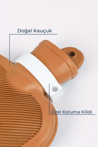 Champion Kauçuk Termofor Kokusuz Mini Sıcak Su Torbası Turuncu 1500 ML