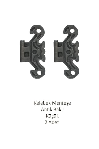 Bakır Dekoratif Kelebek Menteşe Büyük 2 Adet 4,2cm X 3,5cm