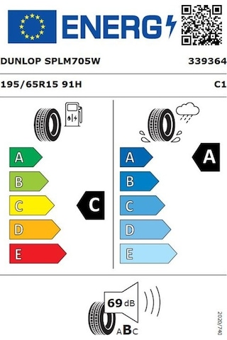 Dunlop 195/65R15 TL 91H Sp Sport LM705 Yaz Lastiği 2025