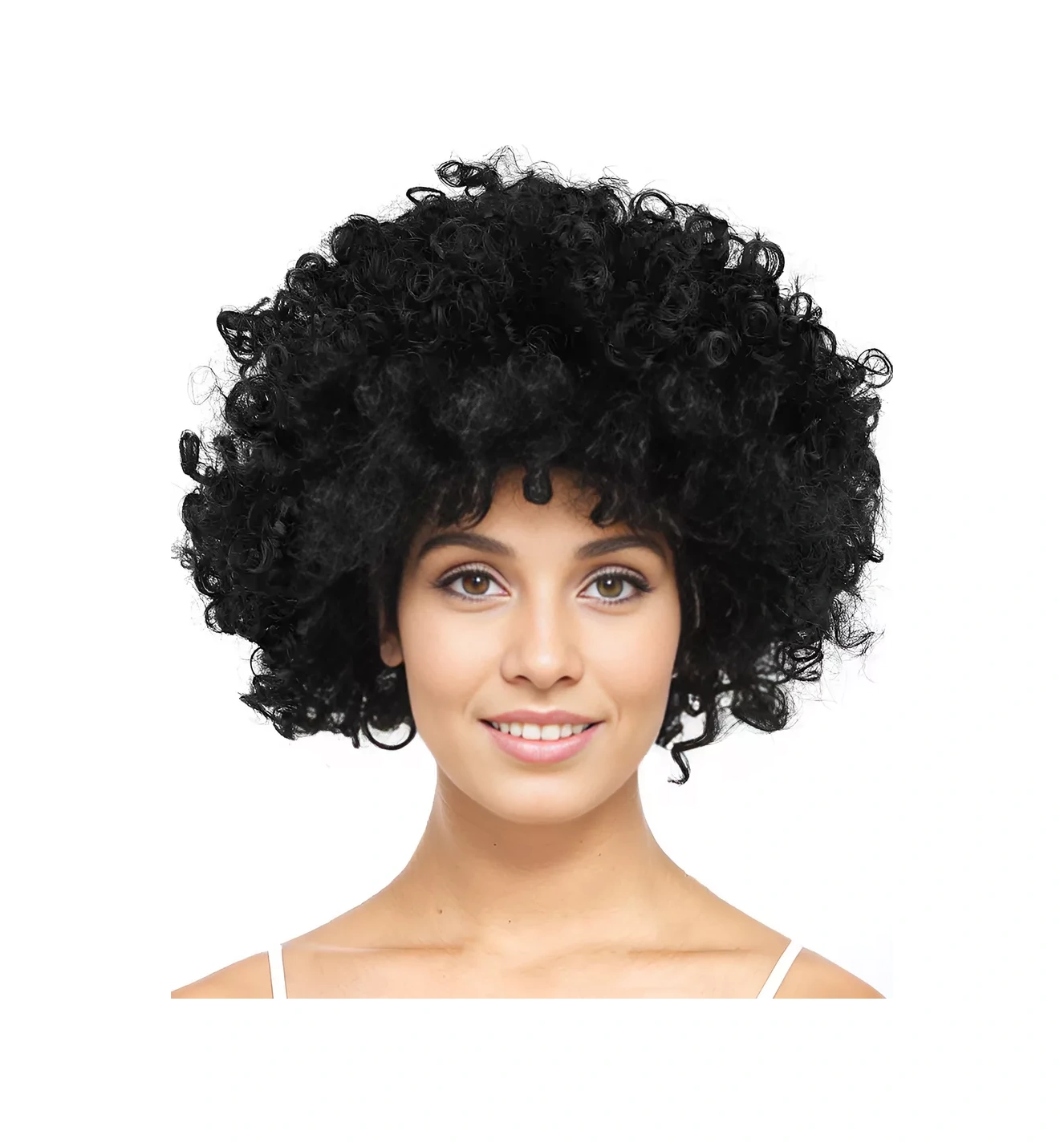 Riota Afro Siyah Kıvırcık Peruk 171228352 Siyah